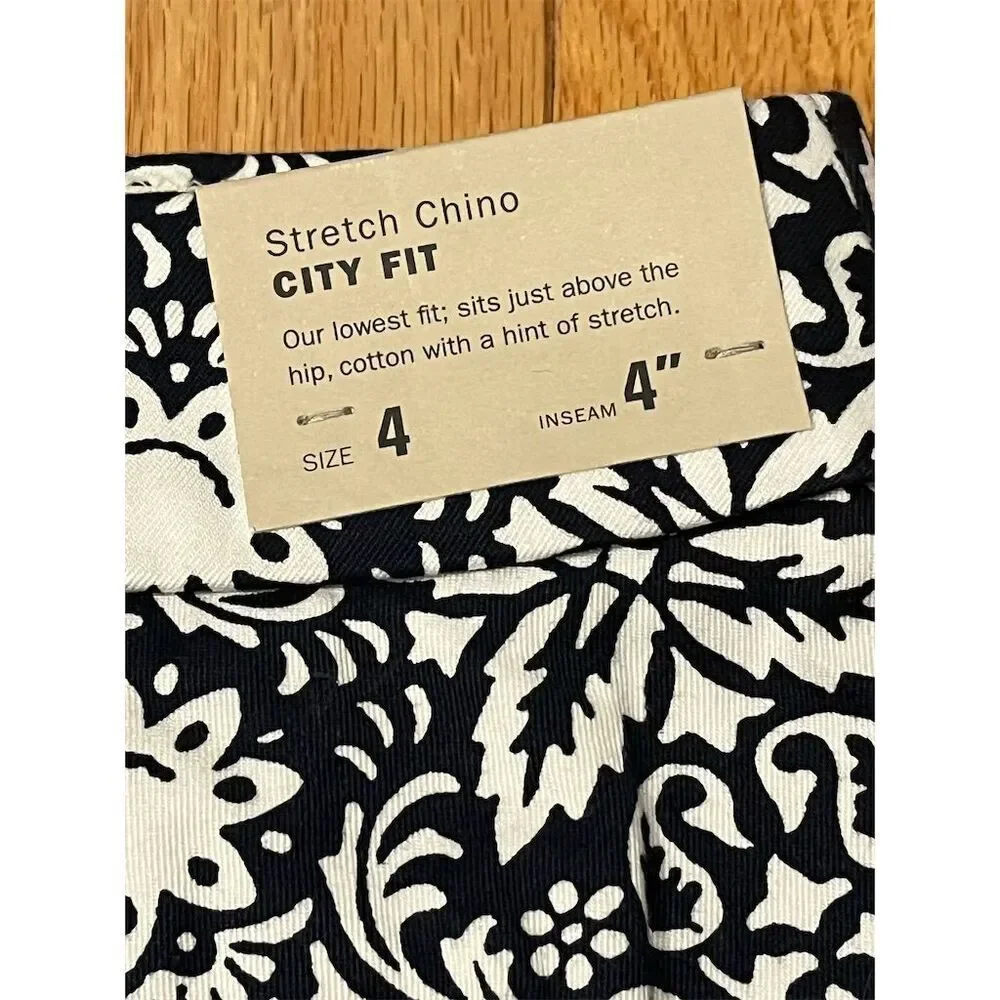 J. Crew Women's Chino Shorts Size 4 Floral Abstract Print Multicolor - Picture 6 of 6